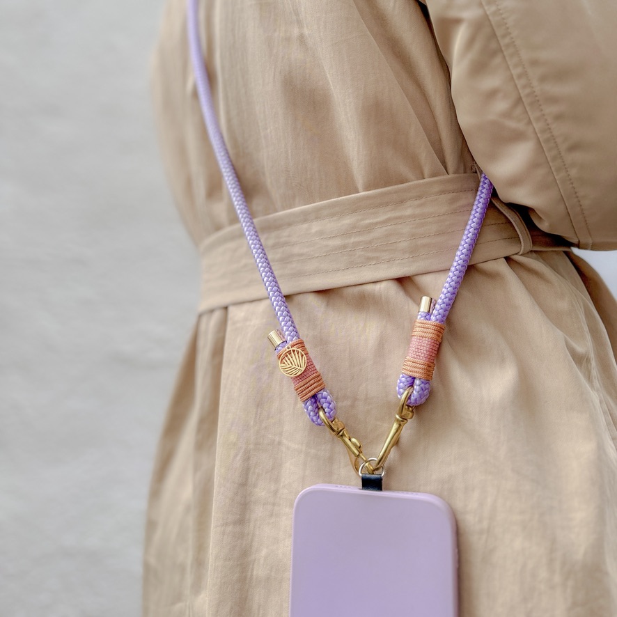 Handykette Fliederblatt