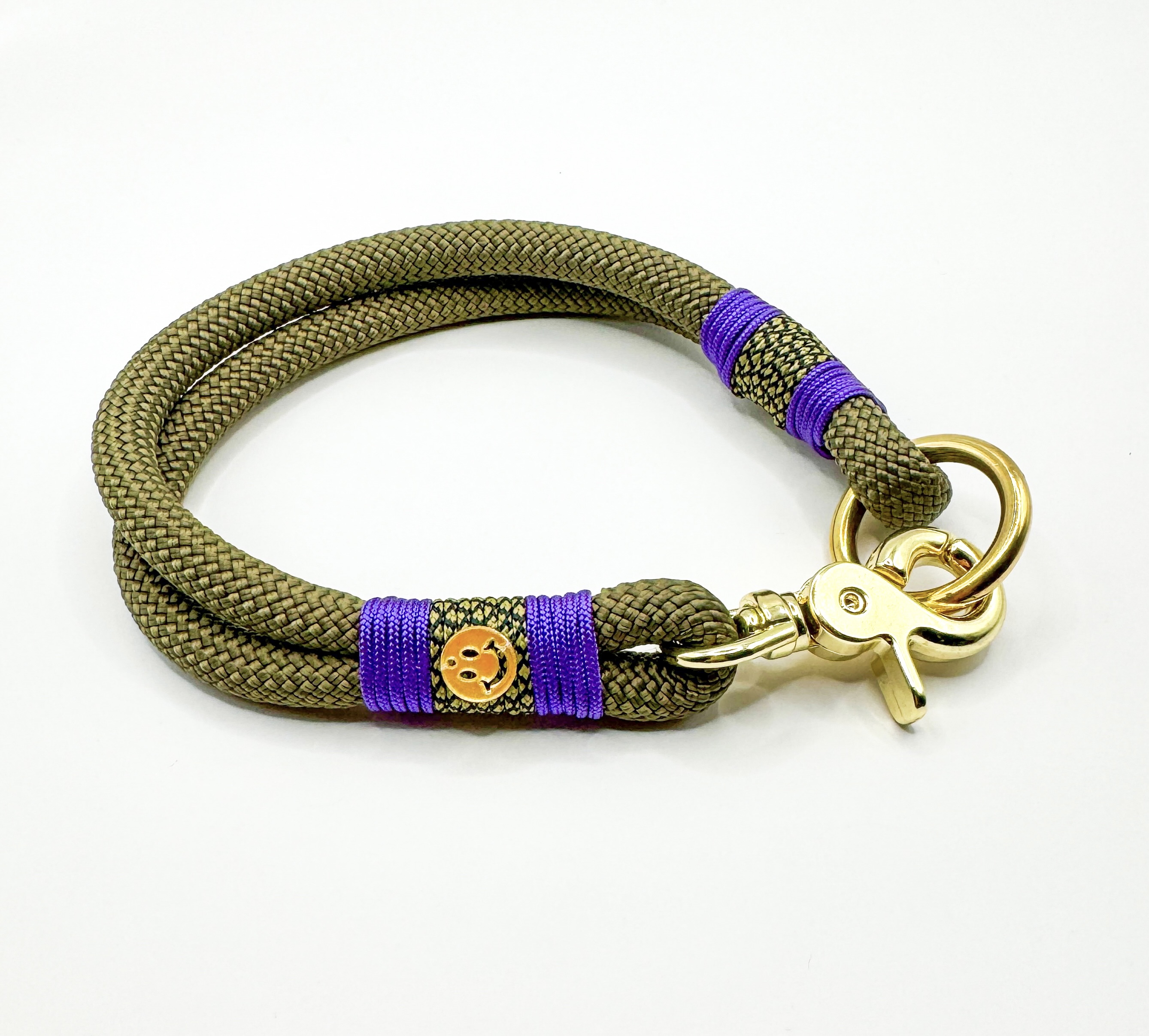 Hundeleine und Halsband 'Goldisches Lächeln'