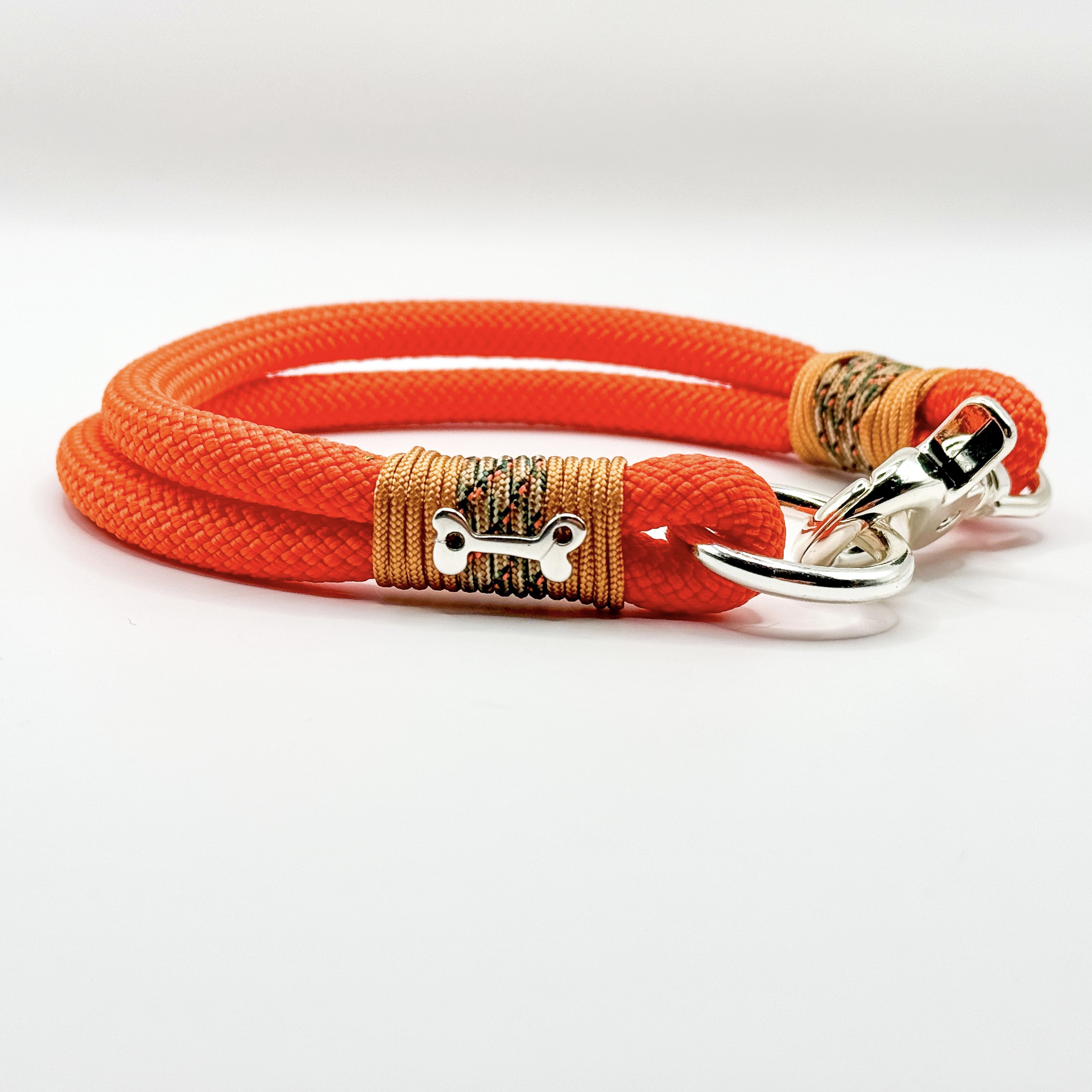 Hundeleine und Halsband orange